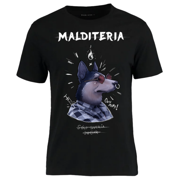 Camiseta Negra "Sólo Quería Jugar"
